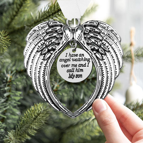 Christmas Memorial Hanging Ornaments Angel Wings